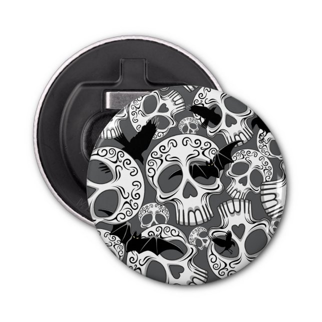 Skull Halloween Decorative Calaveras Bottle Opener (Front)