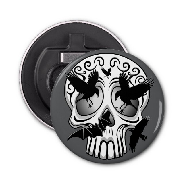 Skull Halloween Decorative Calaveras Bottle Opener (Front)