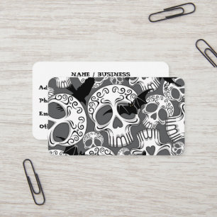 Skull Halloween Decorative Calaveras Business Card