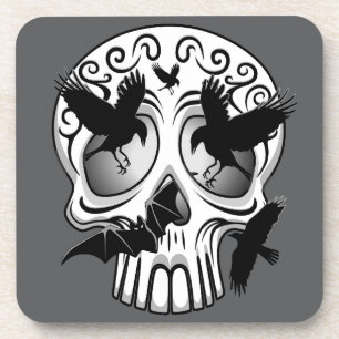 Skull Halloween Decorative Calaveras Coaster