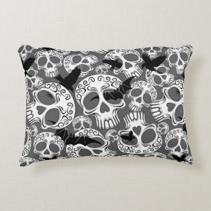 Skull Halloween Decorative Calaveras Cushion