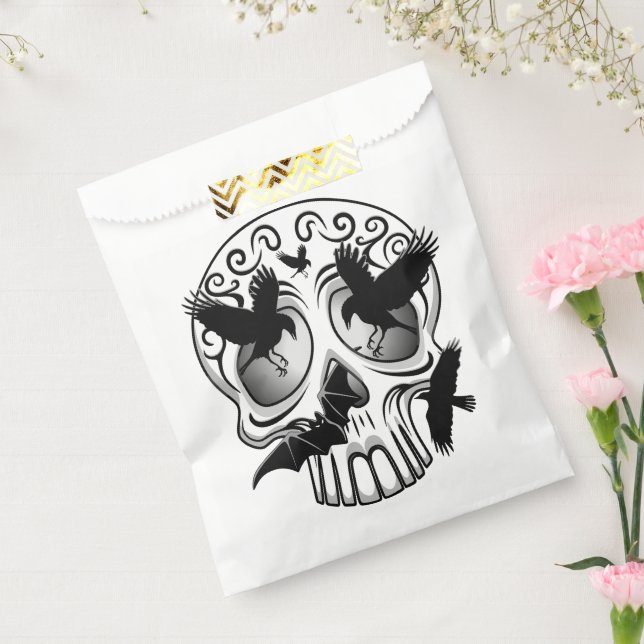 Skull Halloween Decorative Calaveras Favour Bags (Sealed)