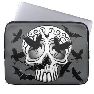 Skull Halloween Decorative Calaveras Laptop Sleeve