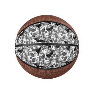 Skull Halloween Decorative Calaveras Mini Basketball