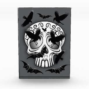 Skull Halloween Decorative Calaveras Photo Block