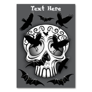 Skull Halloween Decorative Calaveras Table Number