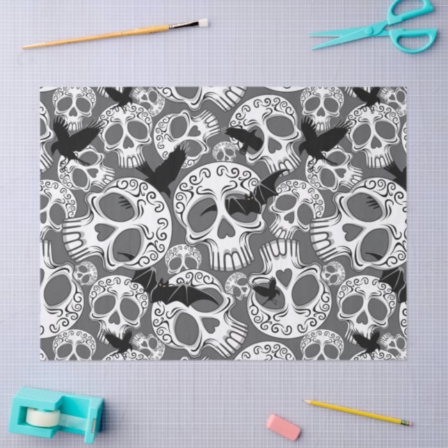 Skull Halloween Decorative Calaveras Tissue Paper (Craft)