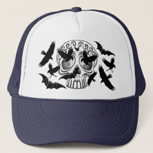 Skull Halloween Decorative Calaveras Trucker Hat
