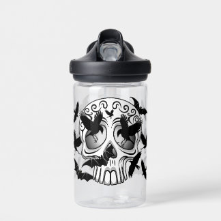 Skull Halloween Decorative Calaveras Water Bottle