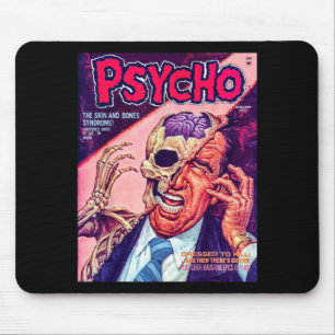 Skull Halloween Horror Vintage Comic Book Retro Mouse Mat
