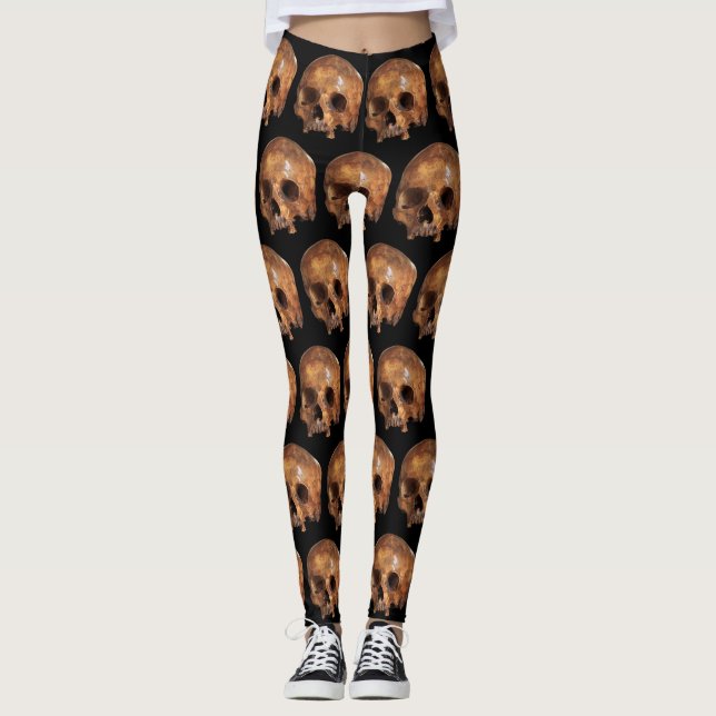 Skull Halloween Leggings (Front)