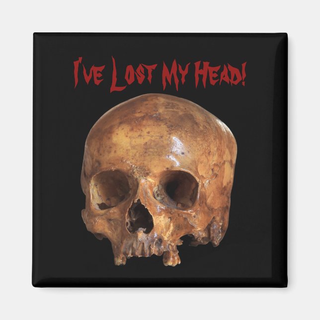 Skull Halloween Magnet (Front)