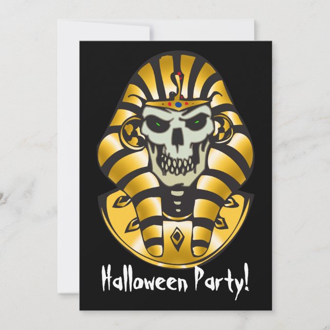 Skull Halloween Party Invitation (Front)