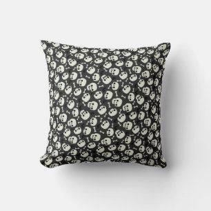 Skull Halloween Seamless Pattern Cushion