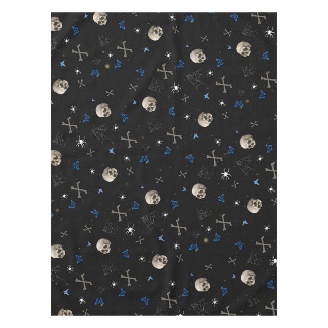 Skull Halloween Seamless Pattern  Tablecloth (Front)