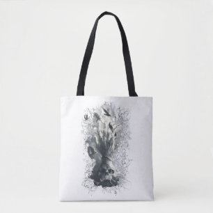 Skull Hand Ravens Gothic Dark Art Tote Bag