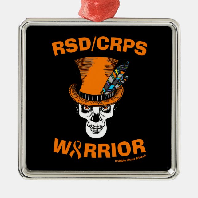 Skull/Hat...RSD/CRPS Metal Tree Decoration (Front)