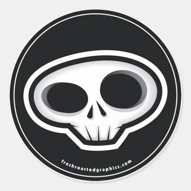 Skull head sticker (Front)