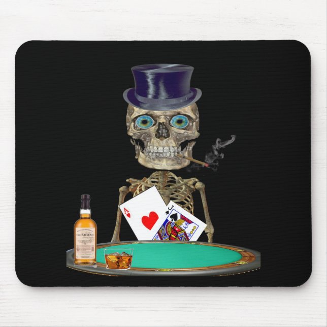 Skull head t-shirts mouse mat (Front)