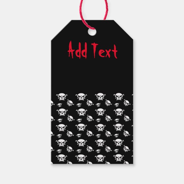 Skull Heads  Gift Tags (Front)