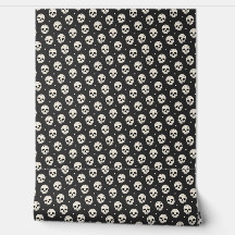Skull Heart Eyes on Dark Grey