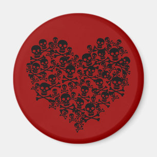 Skull Heart Magnet