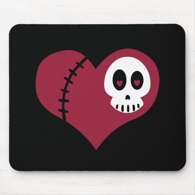 Skull Heart Mouse Mat (Front)
