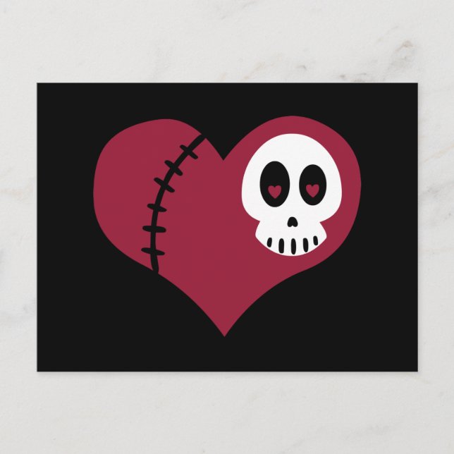Skull Heart Postcard (Front)