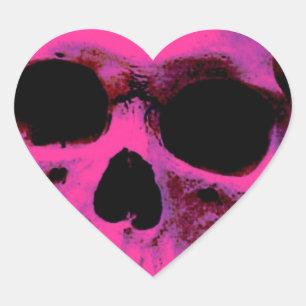 Skull Heart Sticker