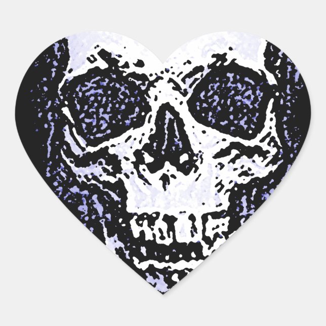 Skull Heart Sticker (Front)