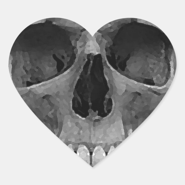 Skull Heart Sticker (Front)