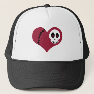 Skull Heart Trucker Hat