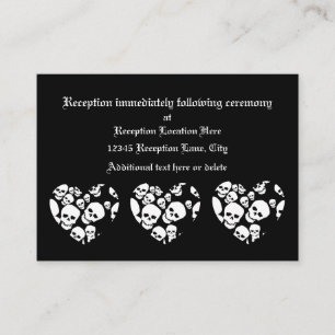Skull Hearts Enclosure Card