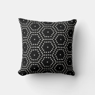 Skull Hexagon Pattern Cushion
