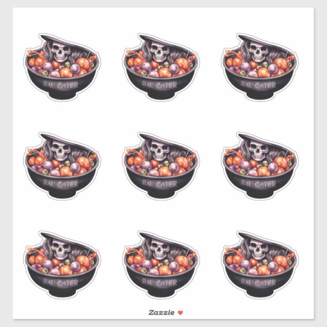 Skull hiding in candy bowl (Sheet)