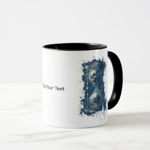Skull Hourglass Gothic Dark Art Mug