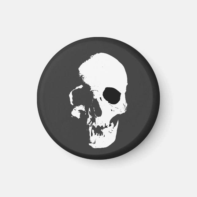 Skull, Human, Head Magnet (Front)