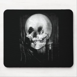 Skull illusion all is vanity  mouse mat