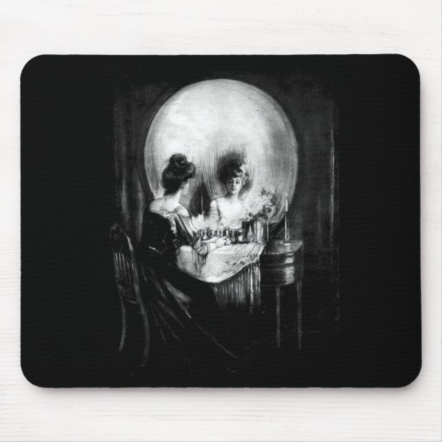 Skull illusion all is vanity  mouse mat (Front)