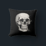 Skull Illustration Cushion<br><div class="desc">Fantasy Rock Punk Heavy Metal Art - Blue Skull Skeleton - Digital Fantasy Art</div>