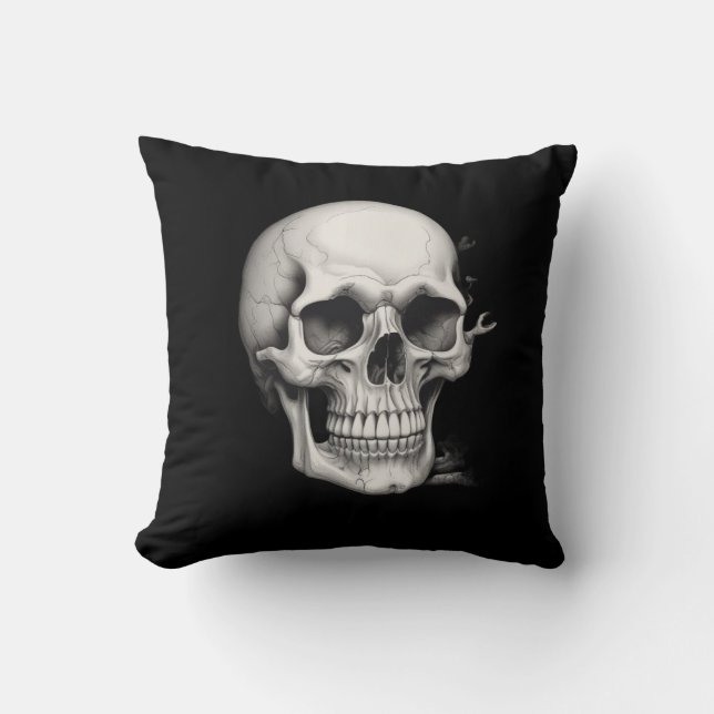 Skull Illustration Cushion (Front)