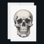 Skull Illustration Holiday Card<br><div class="desc">Fantasy Rock Punk Heavy Metal Art - Skull Skeleton - Digital Fantasy Art</div>