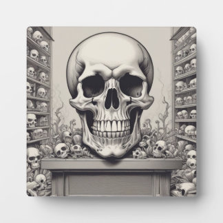 Skull Illustration Plaque