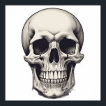 Skull Illustration Poster<br><div class="desc">Fantasy Rock Punk Heavy Metal Art - Skull Skeleton - Digital Fantasy Art</div>