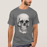 Skull Illustration T-Shirt<br><div class="desc">Fantasy Rock Punk Heavy Metal Art - Blue Skull Skeleton - Digital Fantasy Art</div>