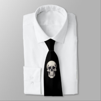 Skull Illustration Tie