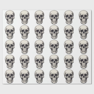 Skull Illustration Wrapping Paper