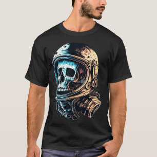 Skull in an astronaut helmet skull astronaut 1 T-Shirt