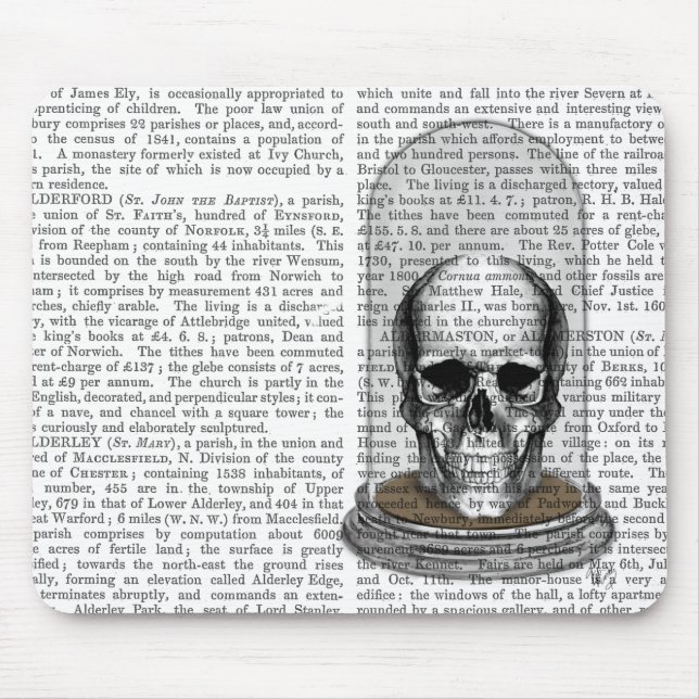 Skull In Bell Jar 2 Mouse Mat (Front)