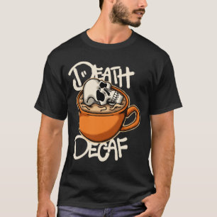 Skull in Coffee Cup streetwear  T-Shirt